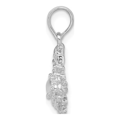 Sterling Silver 3D Cancer Zodiac Pendant – view 3