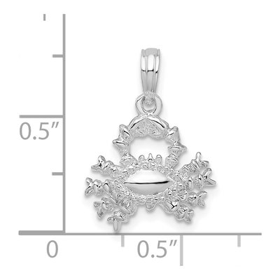 Sterling Silver 3D Cancer Zodiac Pendant – view 4