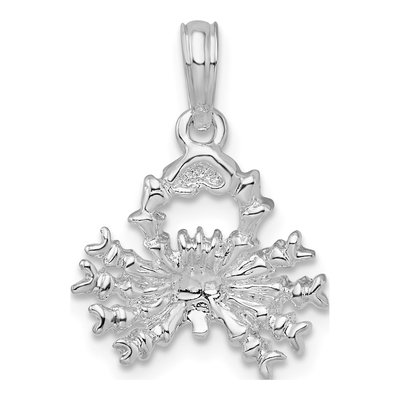 Sterling Silver 3D Cancer Zodiac Pendant – view 5