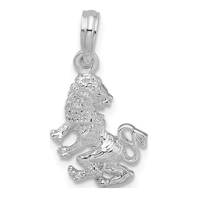 Sterling Silver Leo Zodiac Pendant – view 5