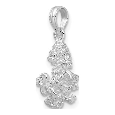 Sterling Silver Leo Zodiac Pendant – view 6