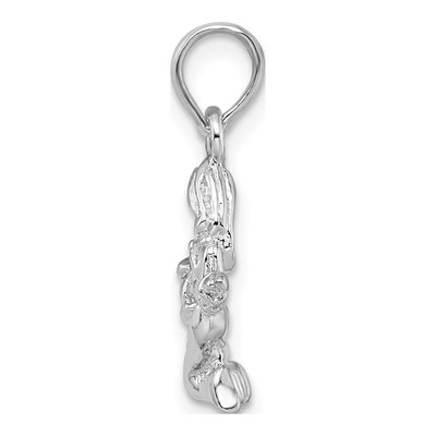 Sterling Silver Virgo Zodiac Pendant – view 3