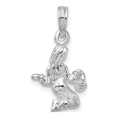 Sterling Silver Virgo Zodiac Pendant – view 5