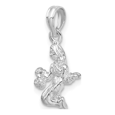 Sterling Silver Virgo Zodiac Pendant – view 6