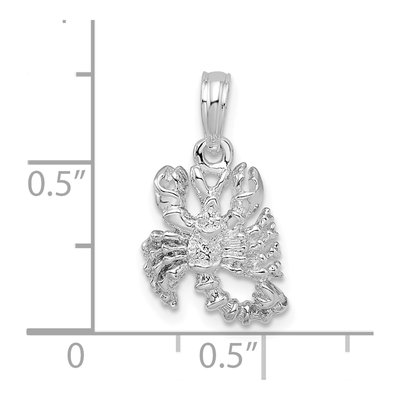 Sterling Silver Scorpio Zodiac Pendant – view 4
