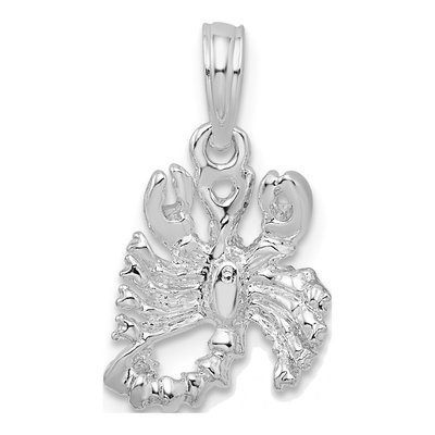 Sterling Silver Scorpio Zodiac Pendant – view 5