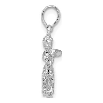 Sterling Silver 3D Sagittarius Zodiac Pendant – view 3