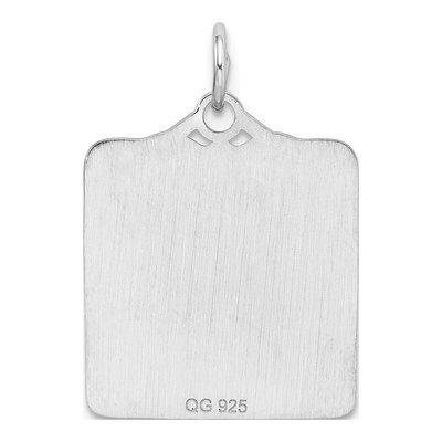 Sterling Silver Pink Birth Certificate Charm – view 4