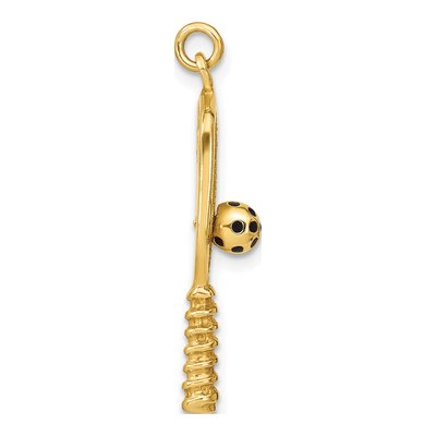 Gold-Plated Sterling Silver Pickleball Charm – view 3