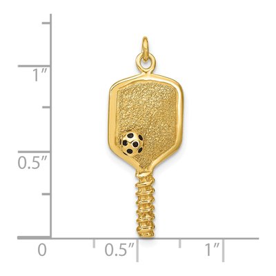 Gold-Plated Sterling Silver Pickleball Charm – view 5