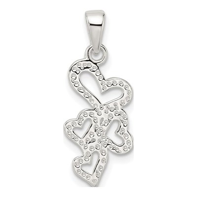Sterling Silver Multiple Heart Pendant – view 5