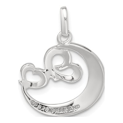 Sterling Silver Heart 'believe Yourself' Pendant – view 5