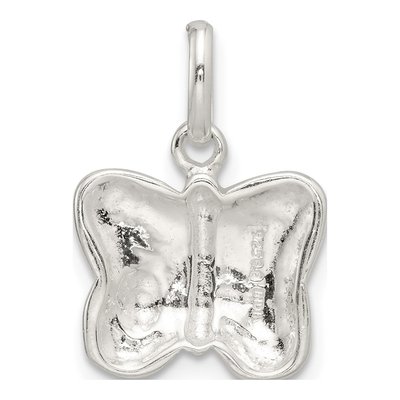 Sterling Silver Enameled Butterfly Ladybug Pendant – view 5