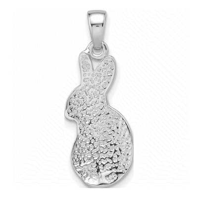 Sterling Silver Crystal Rabbit Pendant – view 5