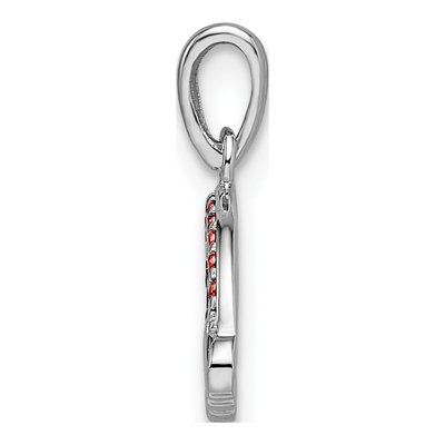Sterling Silver Crystal Rainbow Pendant – view 3