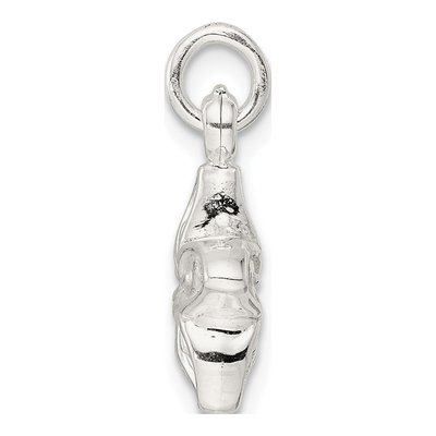 Sterling Silver Puffed Flower Pendant – view 3