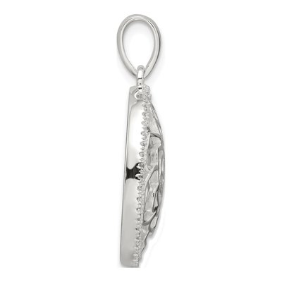 Sterling Silver CZ Pendant – view 3
