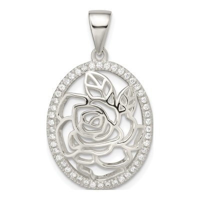Sterling Silver CZ Pendant