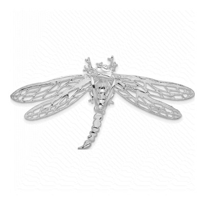 Sterling Silver Dragonfly Filigree Slide Pendant – view 5
