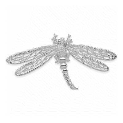 Sterling Silver Dragonfly Filigree Slide Pendant