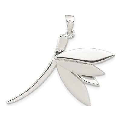 Sterling Silver CZ Dragonfly Pendant – view 5