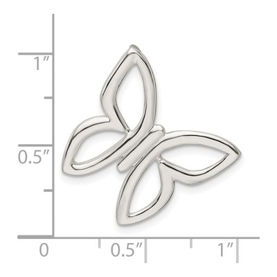Sterling Silver Butterfly Slide Pendant – view 4