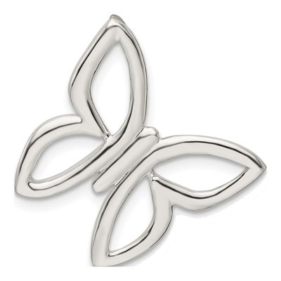 Sterling Silver Butterfly Slide Pendant