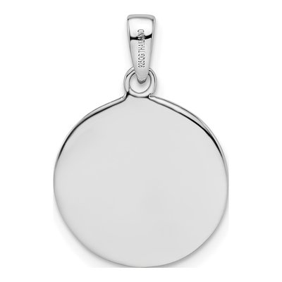 Sterling Silver Oxidized Circle Tree Pendant – view 5