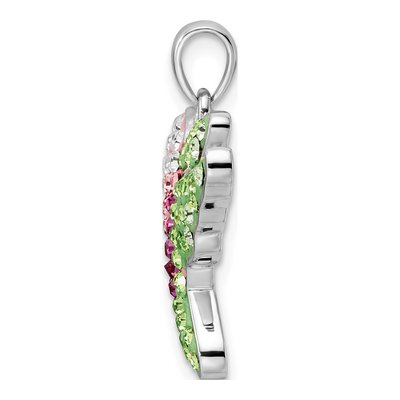 Sterling Silver Crystal Hummingbird Pendant – view 3