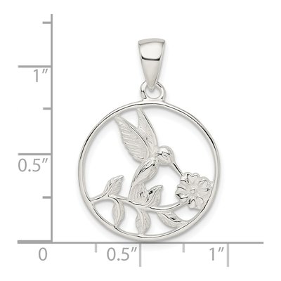 Sterling Silver Hummingbird Pendant – view 4