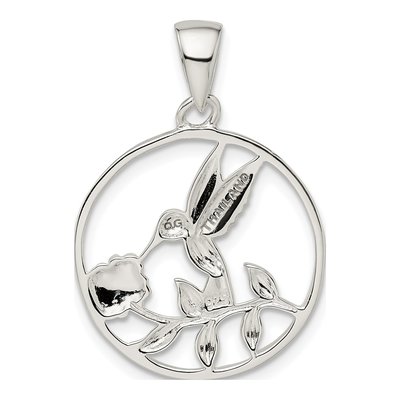 Sterling Silver Hummingbird Pendant – view 5