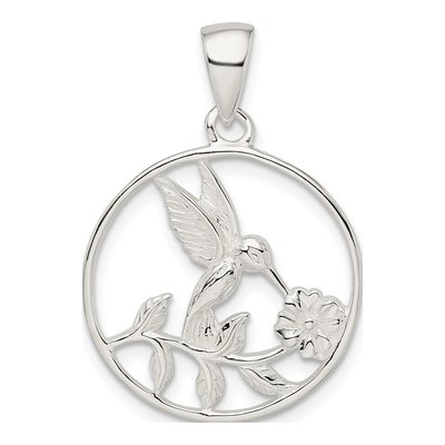Sterling Silver Hummingbird Pendant
