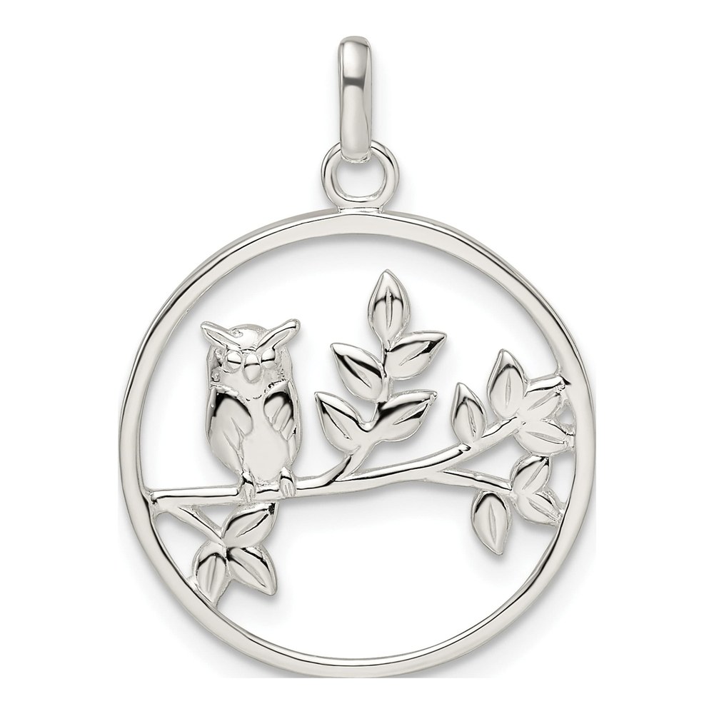 Sterling Silver Owl Pendant
