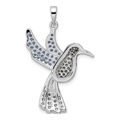 Sterling Silver CZ Hummingbird Pendant – view 5