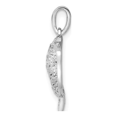 Sterling Silver CZ Bird Pendant – view 3