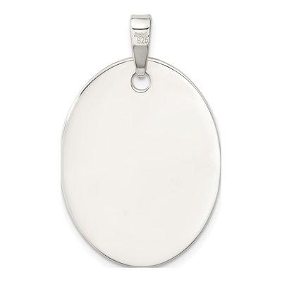 Sterling Silver Antiqued Eagle Oval Pendant – view 5