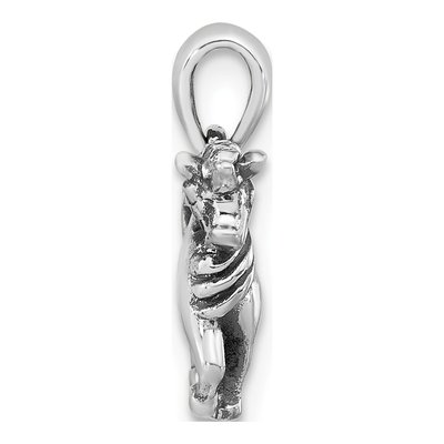 Sterling Silver Antiqued Unicorn Pendant – view 3