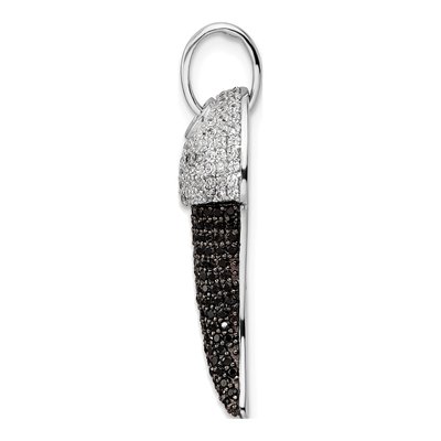 Sterling Silver CZ Claw Pendant – view 3