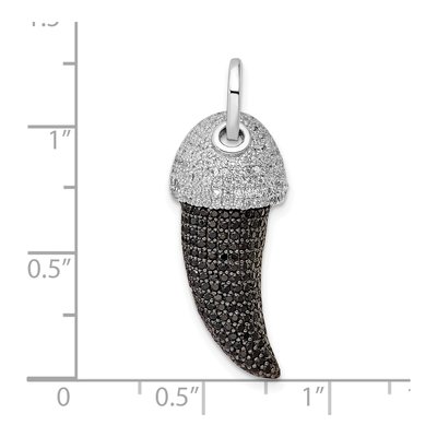 Sterling Silver CZ Claw Pendant – view 4