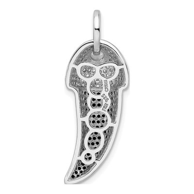 Sterling Silver CZ Claw Pendant – view 5