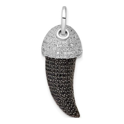 Sterling Silver CZ Claw Pendant
