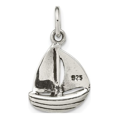Sterling Silver Sailboat Pendant – view 5