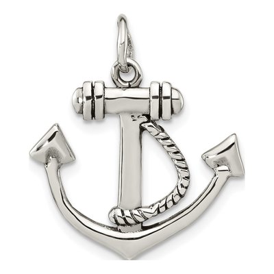 Sterling Silver Anchor Pendant