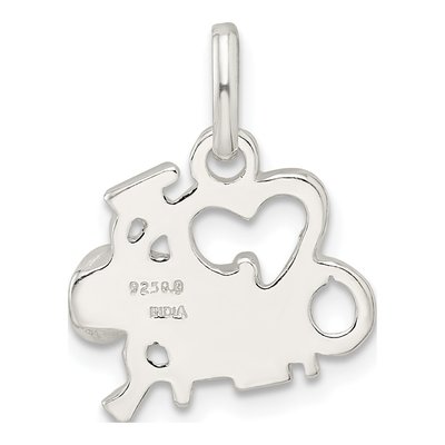 Sterling Silver I Love Cheer Pendant – view 5