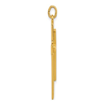 Gold-Plated Sterling Silver Double Cross Pendant – view 3