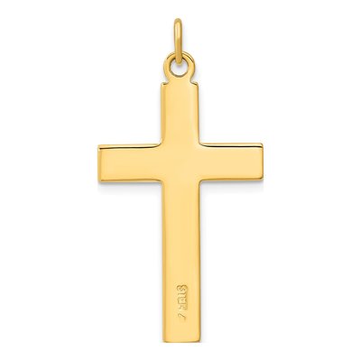 Gold-Plated Sterling Silver Double Cross Pendant – view 5