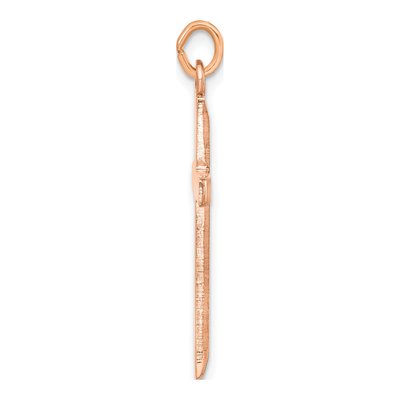 Rose Gold-Plated Sterling Silver Cross Pendant – view 3