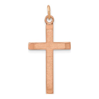 Rose Gold-Plated Sterling Silver Cross Pendant