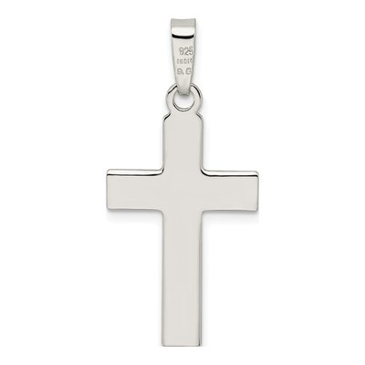 Sterling Silver Rope-Edge Latin Cross Pendant – view 5