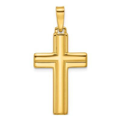 Gold-Plated Sterling Silver Cross Pendant